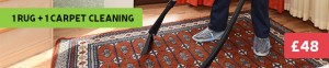 1 rug + 1 carpet cleaning deal