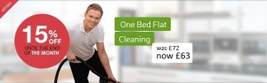 1 bed flat cleaning